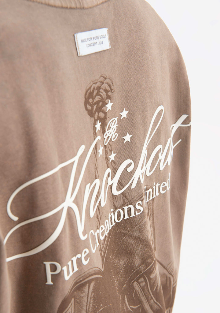 PURE Knockout Brown Gloves Standard T-Shirt