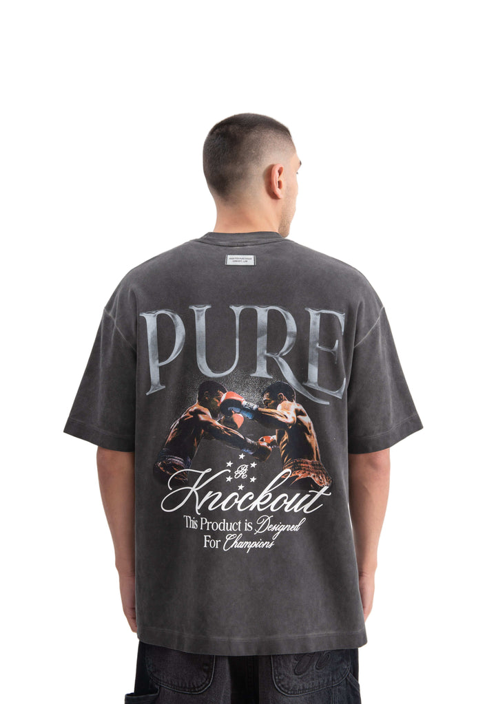 PURE Knockout Fight Night Grey T-Shirt