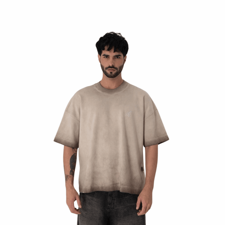 PURE Taupe Inner Circle Heraldic T-shirt