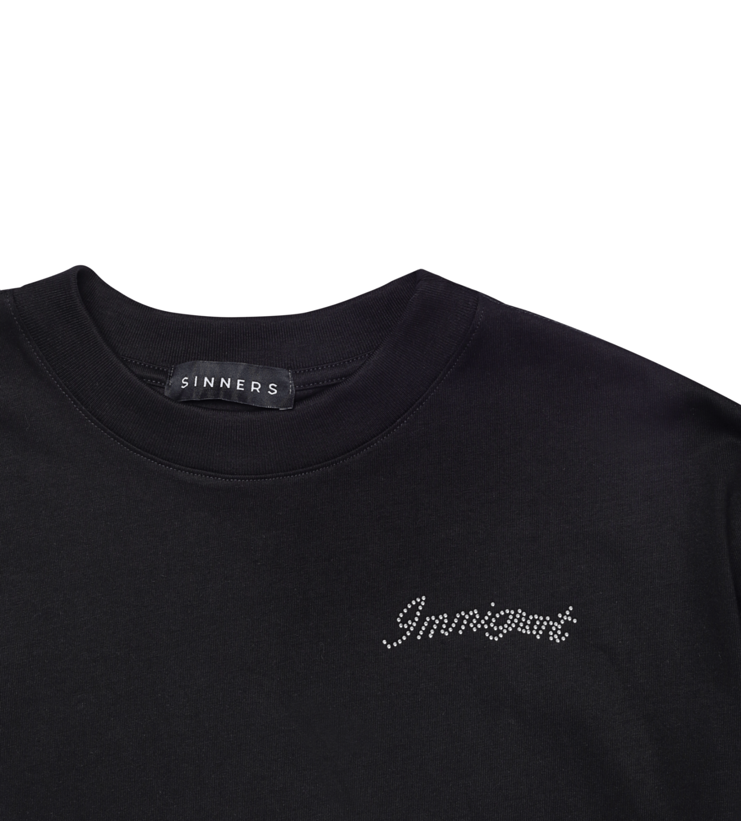 SINNERS CHAMPAGNE SUPERNOVA BLACK T-SHIRT Sinners
