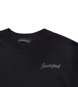 SINNERS CHAMPAGNE SUPERNOVA BLACK T-SHIRT Sinners