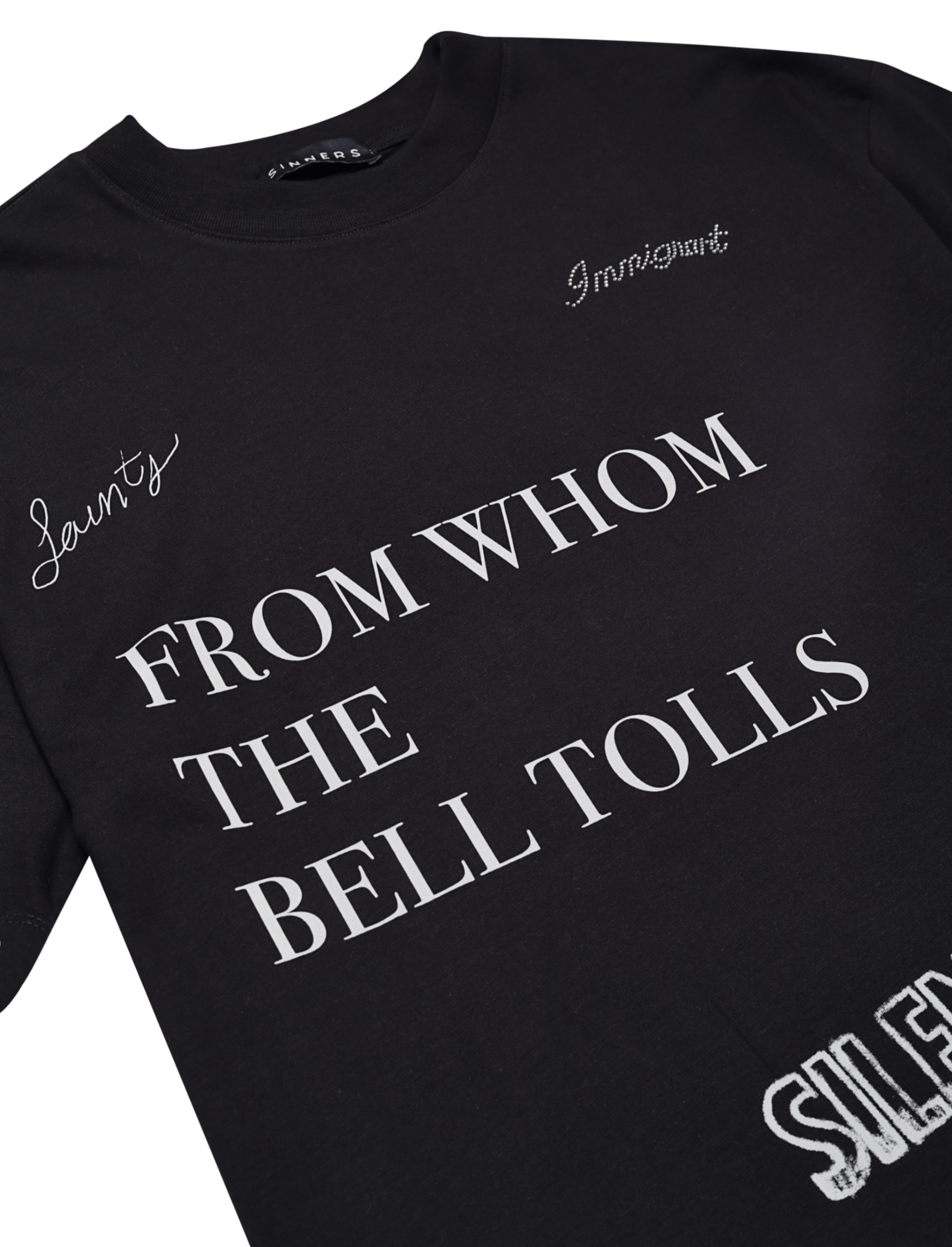 SINNERS CHAMPAGNE SUPERNOVA BLACK T-SHIRT Sinners