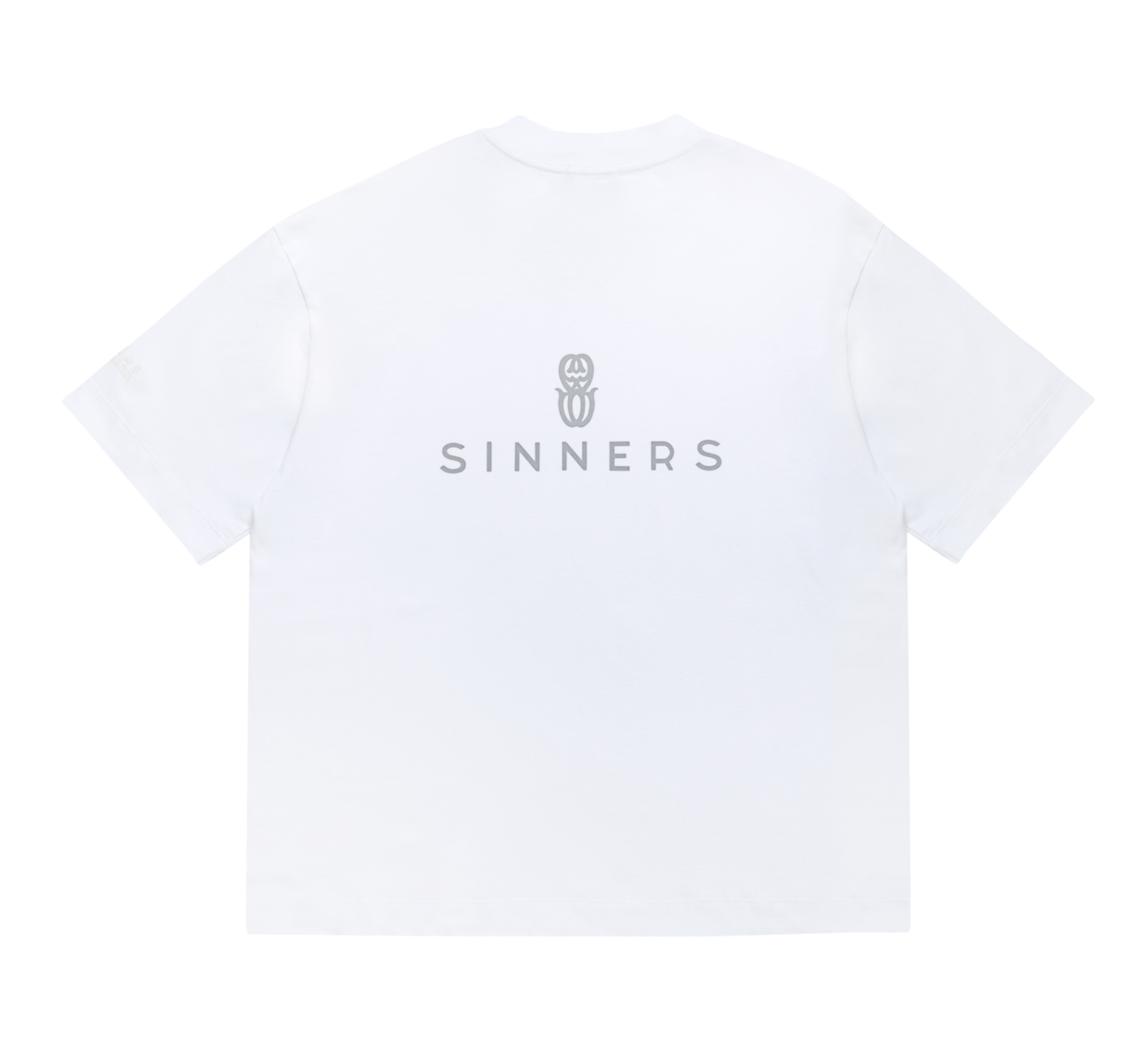 SINNERS RHINESTONE LOGO WHITE T-SHIRT Sinners