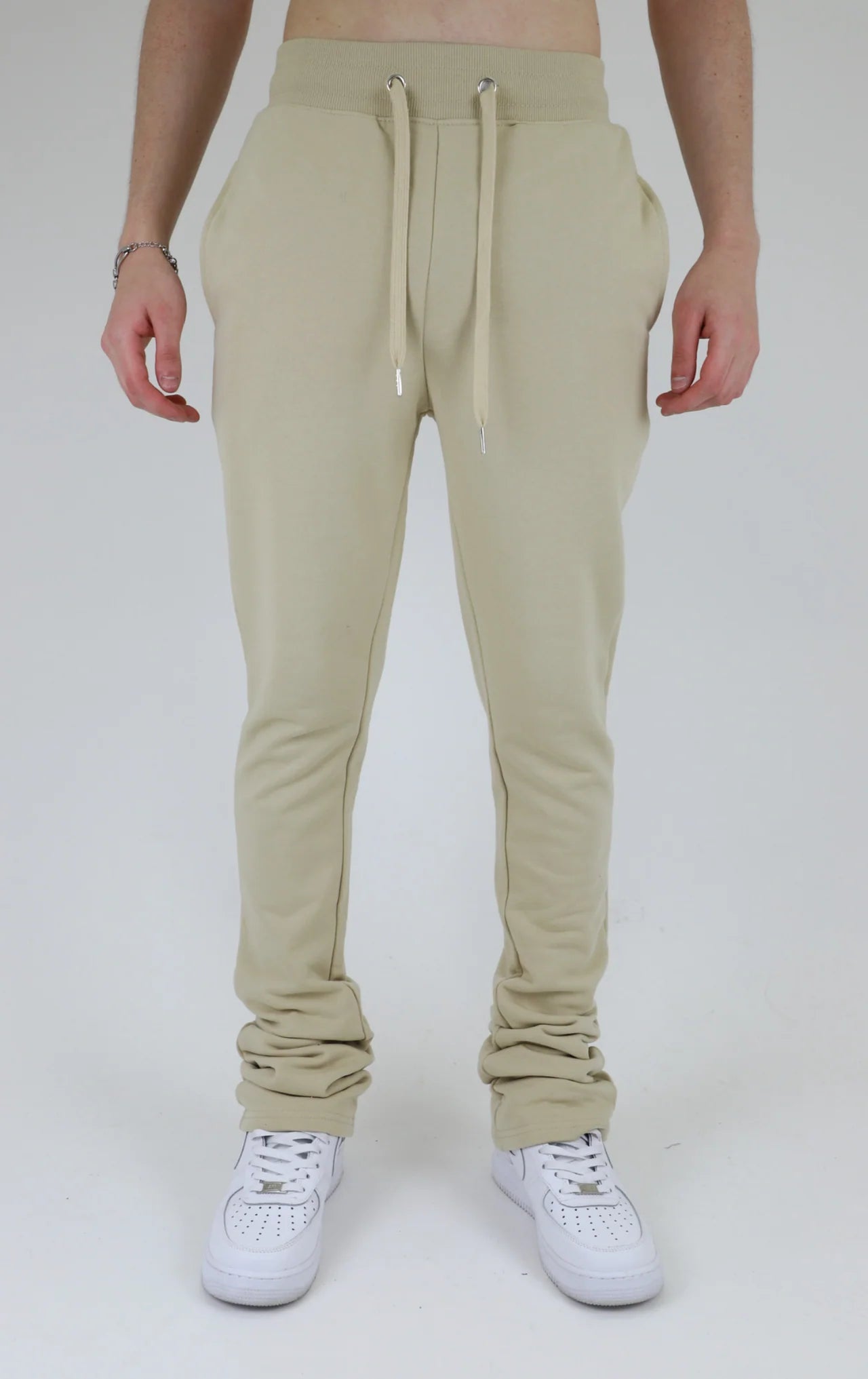 M5690-AJSKP MULTI-COLOR STACKED SWEATPANTS NEW KHAKI