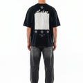 Respire Sonar Embroidered Oversize T-Shirt, Black