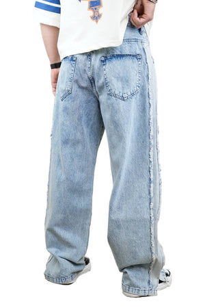 2Y C1161 Stripe Blue Jeans 2Y